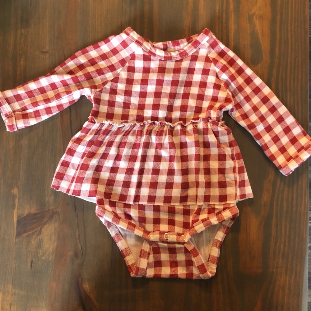 Spearmint love skirted onesie